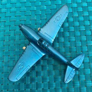 Toy Military Airplane Vintage Collectible ACME